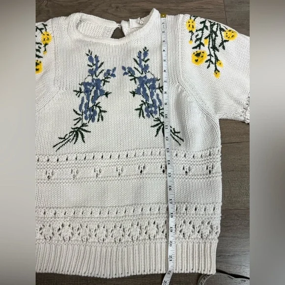 Ba&sh Boxy Floral Embroidered Sweater - Picture 14 of 14